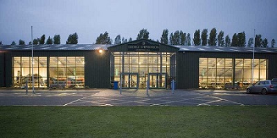 The George Stephenson Exhibition Hall at Newark Showground